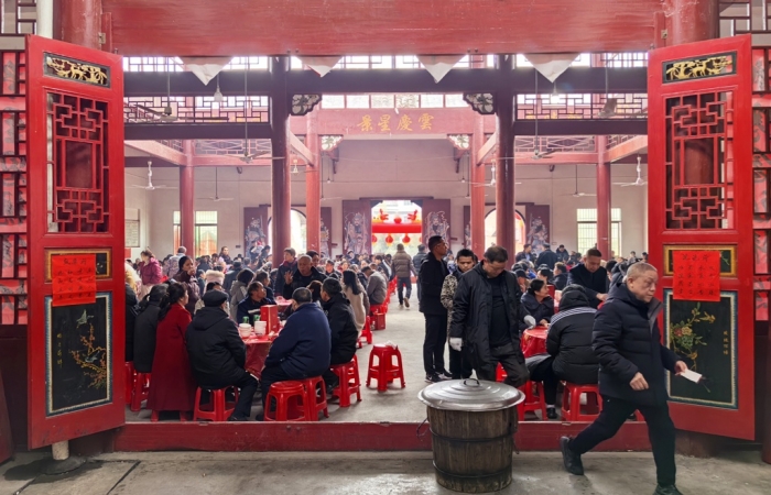 平生第一次在浏阳大瑶祠堂里喝喜酒
